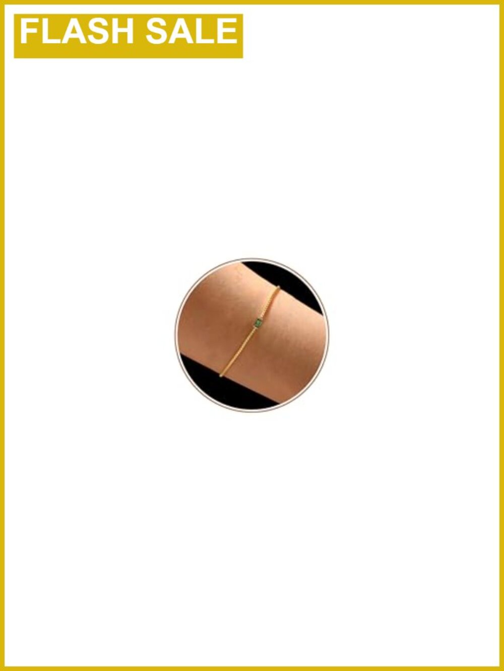 Gold Plated Dainty Link Bracelet Birthstone Jewelry Gift